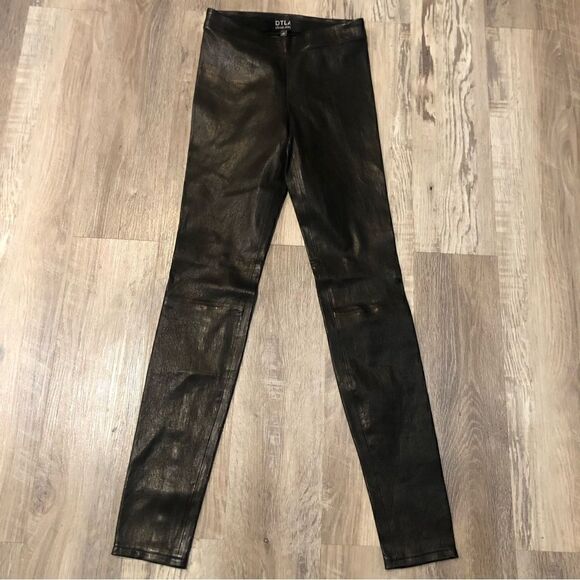 DTLA 100% Lamb Leather Legging Pants Size 24 - Picture 5 of 11